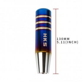 Universal Bride/HKS/NOS Burnt Blue Aluminum Gear Shift Knob Shifter Lever Head 13CM