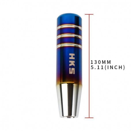 Universal Bride/HKS/NOS Burnt Blue Aluminum Gear Shift Knob Shifter Lever Head 13CM