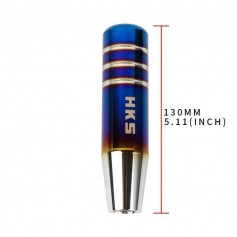 Universal Bride/HKS/NOS Burnt Blue Aluminum Gear Shift Knob Shifter Lever Head 13CM