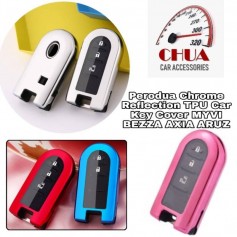Perodua Chrome Reflection TPU Car Key Cover MYVI BEZZA AXIA ARUZ