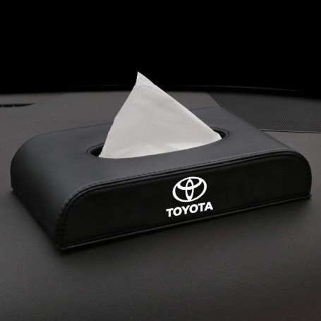 Leather Car Tissue Box Holder FOR Proton Perodua Honda Toyota
