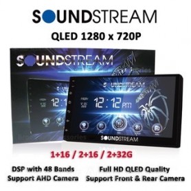 SOUNDSTREAM ANDROID QLED IPS PLAYER 9" 9 INCH 10" 10 INCH FULL HD SCREEN 48 Band DSP 2021 New Model
