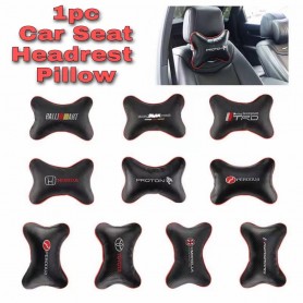 Carbon Fiber Red line Car Neck Pillow Head Rest