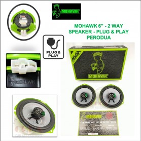 MOHAWK ME 6"2 WAY Series Perodua Speaker Plug & Play Front Rear