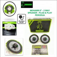 MOHAWK ME 6"2 WAY Series Perodua Speaker Plug & Play Front Rear