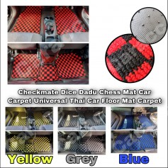 Checkmate Dice Dadu Chess Mat Car Carpet Universal Thai Car Floor Mat Carpet