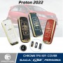 New TPU Car Key Case Cover Shell For Proton Persona 2022 Saga Iriz Perusahaan Otomobil Nasional Remote Key Shell Cover 4 Buttons