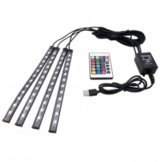 Car Led Strip Lights Interior LEDs Music Car LED Lights Under Dash Lighting Kit USB