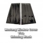 Mustang Shinning Black Rear Side Louver Cover Window Triangle Mirror Protector