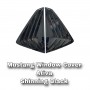 Mustang Shinning Black Rear Side Louver Cover Window Triangle Mirror Protector