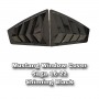Mustang Shinning Black Rear Side Louver Cover Window Triangle Mirror Protector