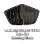 Mustang Shinning Black Rear Side Louver Cover Window Triangle Mirror Protector