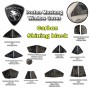 Mustang Shinning Black Rear Side Louver Cover Window Triangle Mirror Protector