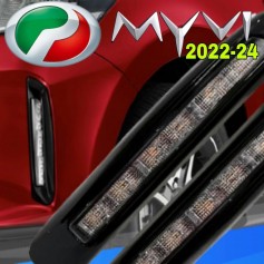 PERODUA MYVI FL 2022 2023 OEM FRONT BUMPER LED DAYLIGHT LED DAYTIME RUNNING LIGHTS WITH RUNNING SIGNAL LIGHT FOGLIGHT