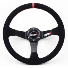 350 mm Suede Nismo Deep Dish Steering Wheel – Style, Precision & Grip