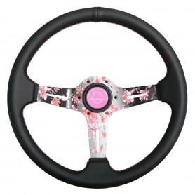 Sakura Cherry Blossom Steering Wheel – 350 mm JDM Racing Wheel