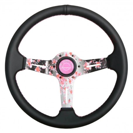 Sakura Cherry Blossom Steering Wheel – 350 mm JDM Racing Wheel