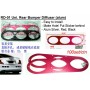 Rear Bumper Diffuser Alum