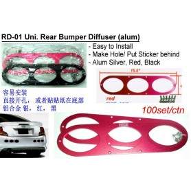 Rear Bumper Diffuser Alum