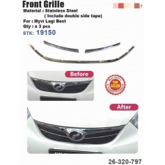 Myvi Lagi Best Front Grill Chrome Cover