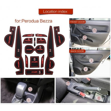 Perodua Bezza Interior Slot Mat