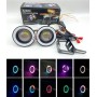 Pair 3.5 Inch Halo Angel Eye Ring COB LED Car Fog Light Projector Lamp