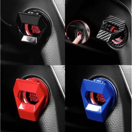 Universal Car Engine Start Stop Push Button Cover Aluminum Alloy Button Decoration Ring