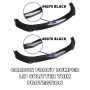 New Car Universal Front Bumper Diffuser Lip Wrap Angle Splitters Black/Double Layer