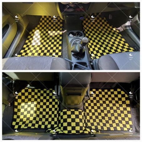 Checkmate Dice Dadu Chess Mat Car Carpet Universal Thai Car Floor Mat Carpet