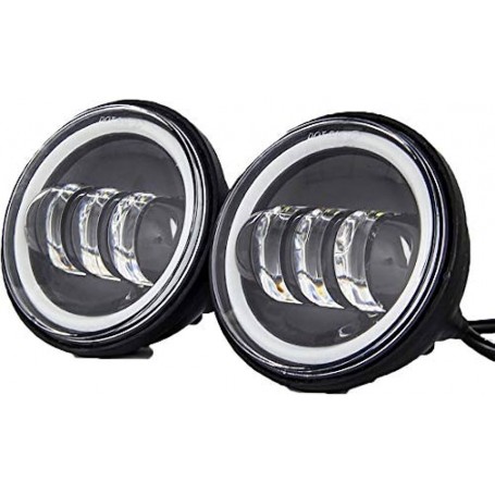 Led Fog Light With Angel Eyes Passing Lamps DRL