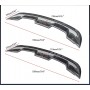 52.3inch Glossy Black Carbon Car Rear Spoiler Universal Modified Roof Extension Lip