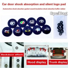 8pcs Universal Car Shock absorber gasket sound proof rubber Door Switch Rubber Door Buffer