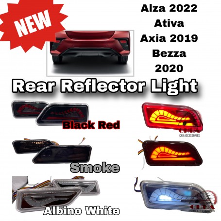 Perodua Ativa / Bezza 2020 / Alza 2022 Dynamic Rear Bumper Reflector With Signal Running