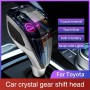 Universal 7 Color Crystal LED Gear Shift Knob Lever Stick Head Shifter Touch Activated