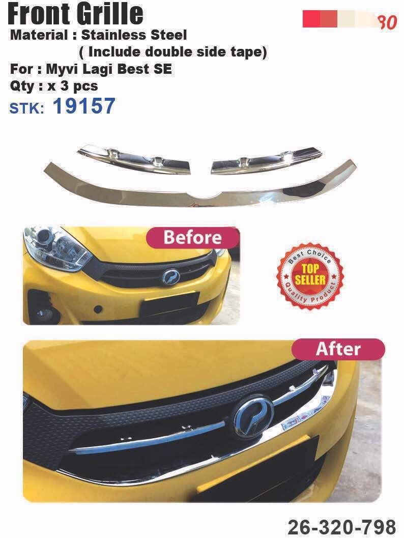 Myvi Lagi Best Se Front Grill Cover Chrome Chua Acc Online